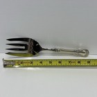 Towle Old Master Sterling Silver Handle Cold Meat Serving Fork 8 7 8    Never Used