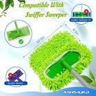 Ashsajkd 4pcs For Swiffer Reusable Dry Sweeping Cloths Microfiber Wet Mop    