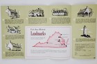 1960s Virginia Va Landmarks Richmond Jamestown Antiques Vintage Travel Brochure