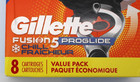 Gillette Fusion5 Proglide Chill 8 Pack Razor Cartridges - New