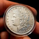 1887-p  Gorgeous Bu Gem Morgan Silver Dollar Unc Ms  Authentic  U s  Mint Coin