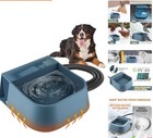 Heated Dog Bowl Plastic 2l Automatic Fill Safe Outdoor Waterer For Pets