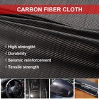 23 6  X 12   Real Carbon Fiber Fabric Cloth Roll 3k 200gsm 2x2 Twill Weave Black