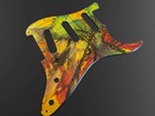 Us Fender Stratocaster Sss Guitar Strat Pickguard Custom Artwork Lacquer 