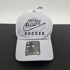 Nike Soccer Club Cap Hat Embroidered Dri Fit Adult Size M l Adjustable New