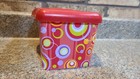 Rare Vintage 2002 Empty Huggies Baby Wipes Flip Top Plastic Container Empty  y1 