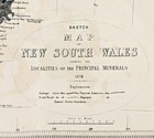 1876 Australia - New South Wales Mineral Map Original  Thomas Richards