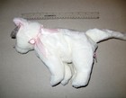 Nwt - 1999 Flip The Cat - Large 11  Long - Ty Beanie Buddies Solid White Kitty