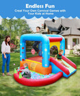 Inflatable Bounce House  Kids Castle Slide Bouncer For Children Jumping Outdoor 