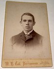 Rare Antique Id d Victorian American Farmer Edgar L  Preston  Nh Cabinet Photo 