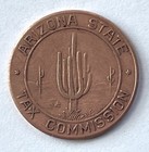 Arizona State Tax Commission Tokens Vintage Lot For Correct Change 5 And 1