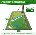 Professional Golf Putting Green Mat W multi Holes flags For Golf Training 5  10ft