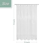 Clear Shower Curtain Liner With 3 Magnets  72x72 Premium Flexible Sturdy Plastic