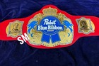New Pabst Blue Ribbon Championship Belt Adult Size Replica 2mm Zinc