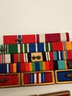 Lot Of Us Army Military Ribbons   Medals     Mounted Ribbon Bars W  Devices