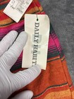 Vintage Daily Habit Skirt Womens 9 Multicolor Stripe Wrap Mini Wool Usa 80s 90s