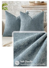 18x18 Chenille Throw Pillow Cover Modern Farmhouse Soft Textured Cusuion Covers