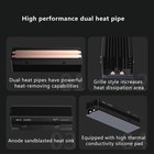 M 2 2280 Ssd Heatsink 2 Heat Pipes Thermal Pad