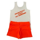 New Women   s Hooters Girl Uniform Tank   Shorts Clearwater Florida Size Large 