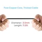 Dash Cam Power Cord micro Usb 11 5ft Long Charging Cable For Dashcam Mirror C   