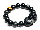Feng Shui  Black Obsidian  Pi Yao   Pi Xiu  Xie Bracelet Amulet For  Wealth 
