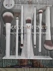 Premium Professional Cosmetic Magnet Brush Gift Set With Standing Holder  White