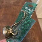 Vintage Solid Brass Coat Or Hat Hook - New In Package -