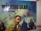 Sdcc The Walking Dead Hand Signed Poster  Psa Certified