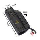 Galiner Windproof Cigar Torch Lighter 4 Jet And 3 Jet Flame With Punch Gift Box