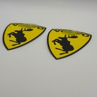 Pair  2  Of Genuine Prancing Moose Volvo 3    Traditional Vinyl Adhesive Decal