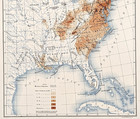 1810 United States - Population - Territories Map Original 1900