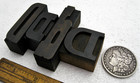 4 Vintage Mixed Font Letterpress Wood Type D s  Delightful Old Type 