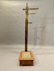 Antique W    J  Avery Ltd Birmingham Doctor Office Scale Brass   Oak