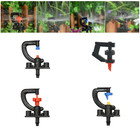 20pcs 180 360 Degree Rotating Micro Sprinkler G-type Refraction Nozzle Threaded 