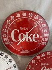 Lot Of 3 Vintage 1980 s Coca-cola Coke Ohio Jumbo Dial Thermometers 12  Diameter