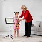 4in1 Folding Sheet Music Stand Portable Metal Holder Phone Clip Bag