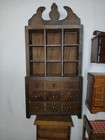 Vintage 1 12 Dollhouse Miniature Wood Furniture Lot - Hutch  Dressers  Bunk Bed