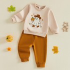 Fybitbo Toddler Baby Boy Halloween Outfit Sweatshirt Shirt Pants Fall Clothes  p