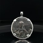 Genuine 11th Century Jesus Christ Coin In Sterling Silver Pendant