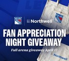 New York Rangers Tote Bag Sga Fan Appreciation 4 17 25