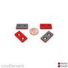 1 X 1 2 X 1 8 Inch Neodymium Rare Earth Countersunk Block Magnets N52  10 Pack 