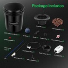 Vivosun 5 Gal Dwc Hydroponics Grow System Water Culture W  Air Pump 1 Bucket