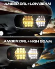 Bicolor Led Dual Headlight W drl Emark For Harley Road Glide Fltrx Fltru 2015-24