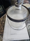 Vintage Antique Perfection Stove Cleveland Metal Products Glass Oil Kerosene Jug