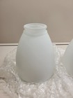 New  3 Replacement Frosted White Glass Globes shades For Fans  Light Fixtures
