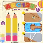 3 Pcs Preschool Graduation Door Cover Banner Pencil Shape Classroom Decoration R