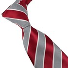 New Fashion Striped Red Black White Silk Skinny Woven Fashion Men s Tie Necktie
