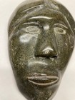 Vintage Inuit Soapstone Carving Face 8 5    X 6   
