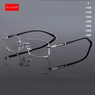 Men Rimless Blue Light Blocking Reading Glasses Classic Presbyopic Glasses New