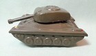 Tin Military Tank Friction 4  Made In Japan Rotating Turret Excellent Condition